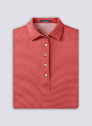 Women's Clare Mini Diamond Jacquard Performance Polo