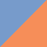 Apricot/Luxe Blue