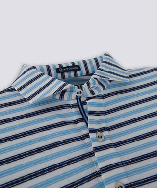 Daren Stripe Diamond Knit Polo