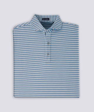 George Stripe Diamond Knit Polo