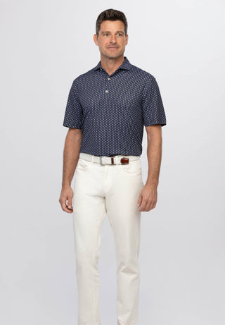 Barron Performance Men's Polo - Turtleson - Black/Lavender Barron