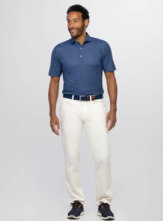 Barron Performance Men's Polo - Turtleson -Navy/Luxe Blue Barron