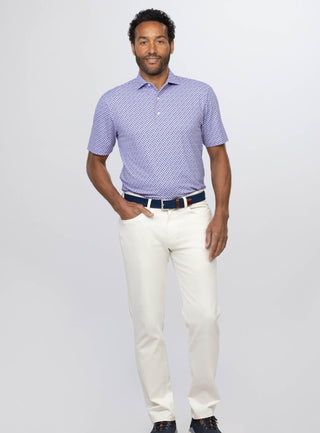 Brew Performance Men's Polo - Turtleson -Lavender/Navy Brew