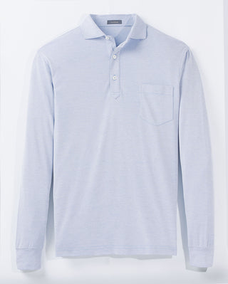 Lester Oxford Performance Polo - Long Sleeve - Turtleson -Marine