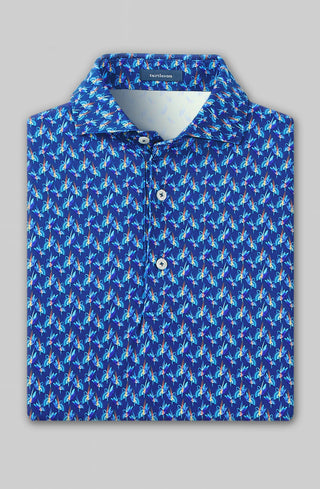Rollins Performance Polo - Navy/Luxe Blue Turtleson