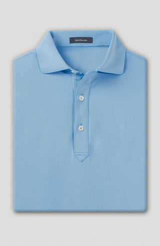 Palmer Solid Performance Polo - Luxe Blue - Turtleson