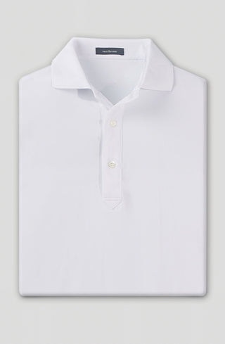 Palmer Solid Performance Polo - White - Turtleson