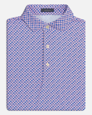 Brew Performance Men's Polo - Turtleson -Pale Pink/Marine Brew