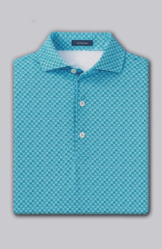 Brew Performance Men's Polo - Luxe Blue/Evergreen - Turtleson