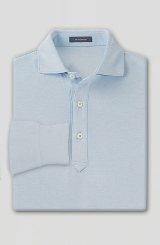 Lester Oxford Performance Polo - Luxe Blue Turtleson