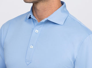 Palmer Solid Performance Polo - Chest -  Luxe Blue - Turlteson