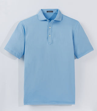 Palmer Solid Performance Polo - Luxe Blue - Turlteson