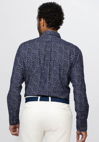 Shepherd Paisley Chambray Men's Workshirt - Back - Turtleson