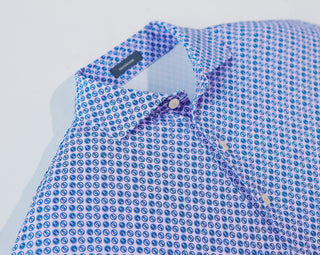 Brew Performance Men's Polo - Lavender/Navy - Collar Turtleson