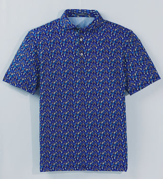 Drew Performance Polo - Navy/Coconut Turtleson