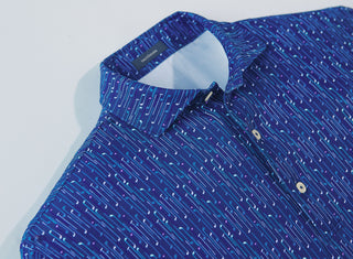 Max Performance Polo - Collar  Navy/Lavender Turtleson